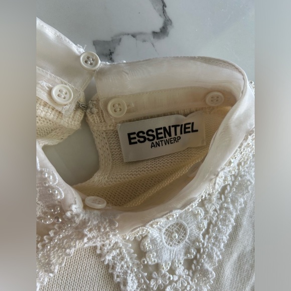 ESSENTIEL ANTWERP Antigua Sweater W/ Lace Collar - Picture 3 of 8